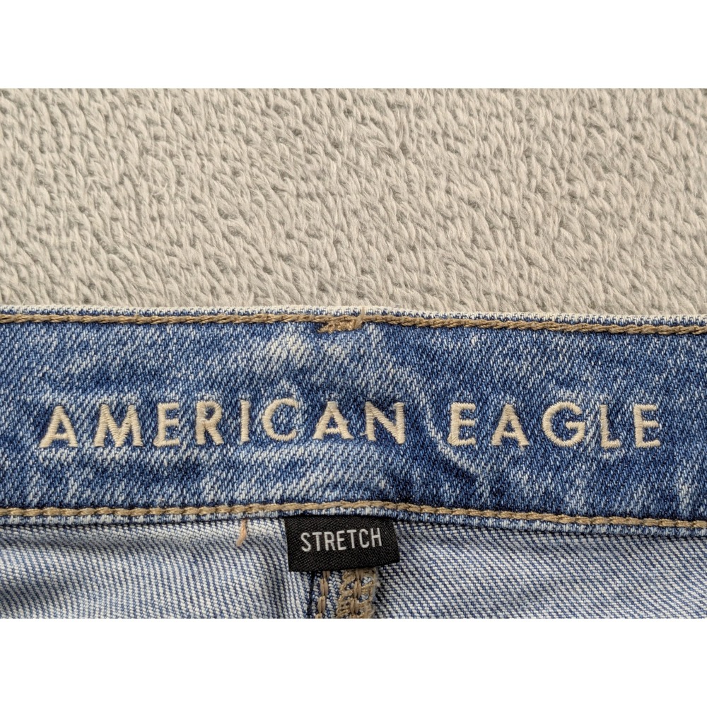 American Eagle Highest Rise 90s Boyfriend Distressed Jeans Blue Size 6 Regular - Picture 4 of 15